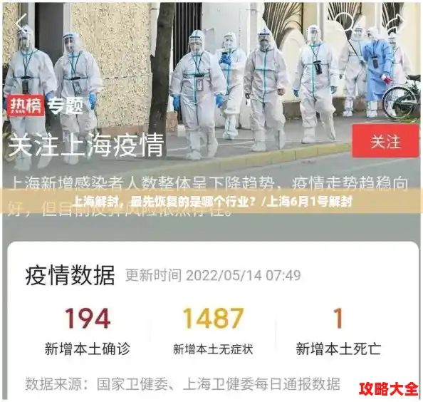 上海解封，最先恢复的是哪个行业？/上海6月1号解封