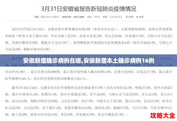 安徽新增确诊病例在哪,安徽新增本土确诊病例16例