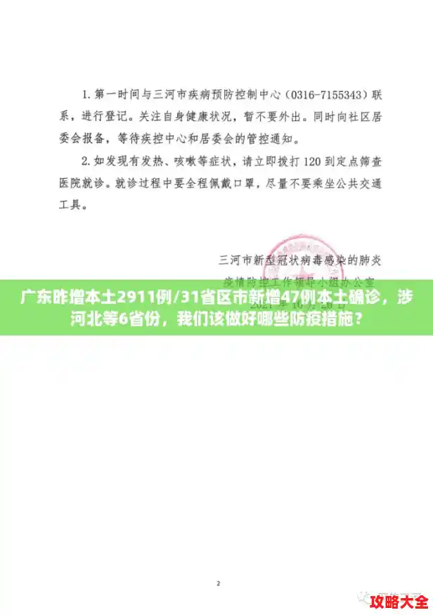 广东昨增本土2911例/31省区市新增47例本土确诊,涉河北等6省份,我们该做好哪些防疫措施? 广东昨增本土2911例/31省区市新增47例本土确诊,涉河北等6省份,我们该做好哪些防疫措施?