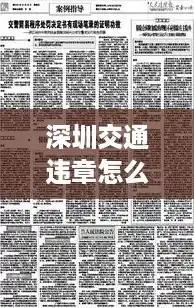 深圳交通违章怎么行政复议（深圳交通违章怎么申诉）,深圳市交通违章