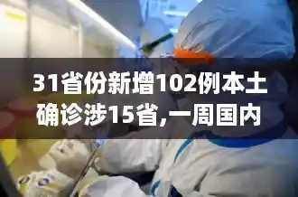 31省份新增102例本土确诊涉15省,一周国内本土确诊553例涉36地