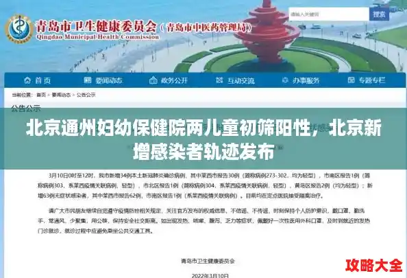北京通州妇幼保健院两儿童初筛阳性，北京新增感染者轨迹发布
