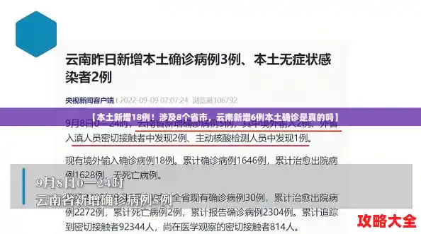【本土新增18例！涉及8个省市，云南新增6例本土确诊是真的吗】