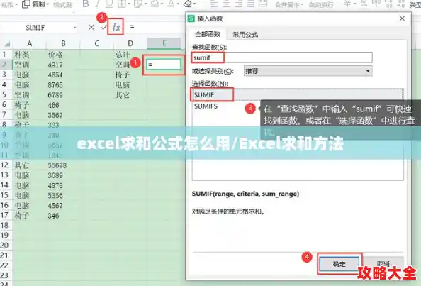 excel求和公式怎么用/Excel求和方法