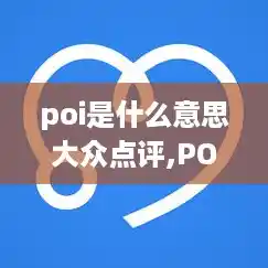 poi是什么意思大众点评,POI是什么意思