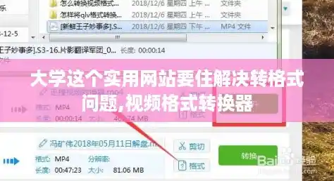 大学这个实用网站要住解决转格式问题,视频格式转换器