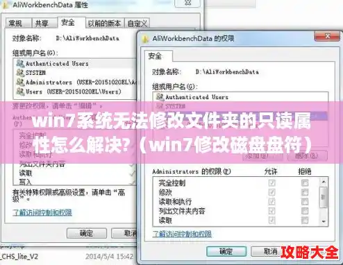 win7系统无法修改文件夹的只读属性怎么解决?（win7修改磁盘盘符）
