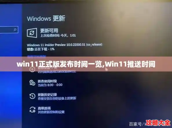 win11正式版发布时间一览,Win11推送时间