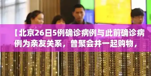 【北京26日5例确诊病例与此前确诊病例为亲友关系,曾聚会并一起购物,北京新增5例本地确诊病例和1例无症状感染者】 【北京26日5例确诊病例与此前确诊病例为亲友关系,曾聚会并一起购物,北京新增5例本地确诊病例和1例无症状感染者】