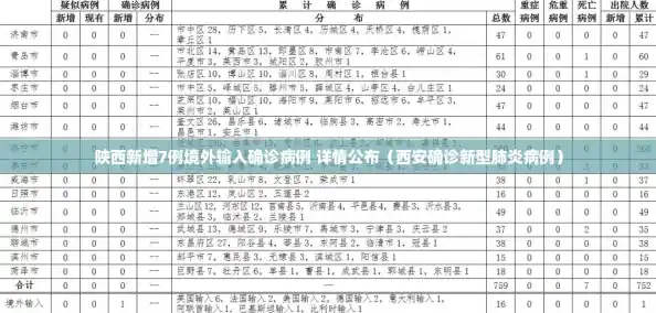陕西新增7例境外输入确诊病例 详情公布（西安确诊新型肺炎病例）