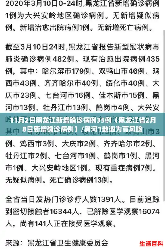 11月2日黑龙江新增确诊病例35例（黑龙江省2月8日新增确诊病例）/黑河1地调为高风险
