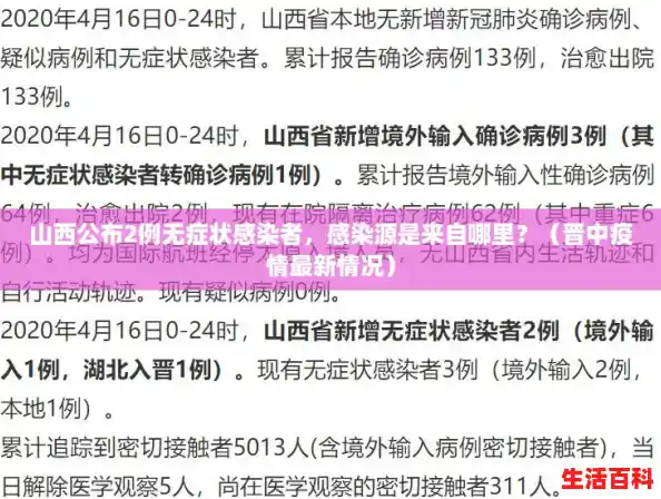 山西公布2例无症状感染者，感染源是来自哪里？（晋中疫情最新情况）