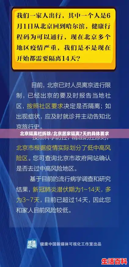 北京隔离栏拆除/北京居家隔离7天的具体要求