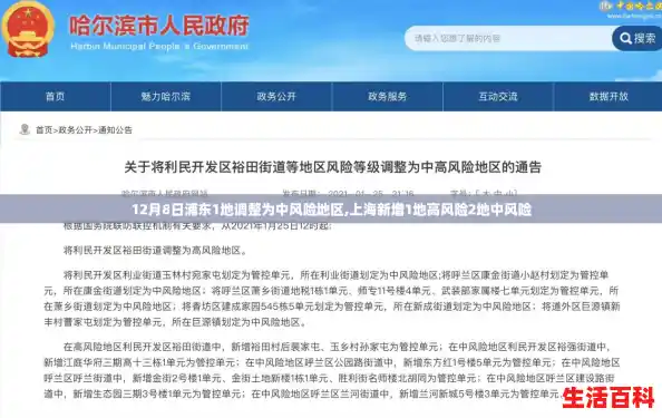 12月8日浦东1地调整为中风险地区,上海新增1地高风险2地中风险 12月8日浦东1地调整为中风险地区,上海新增1地高风险2地中风险