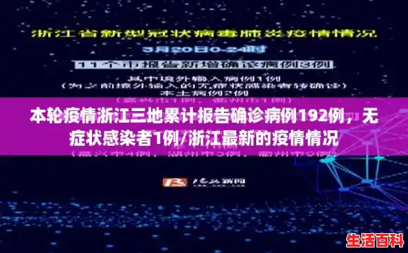本轮疫情浙江三地累计报告确诊病例192例，无症状感染者1例/浙江最新的疫情情况
