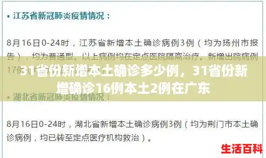 31省份新增本土确诊多少例，31省份新增确诊16例本土2例在广东