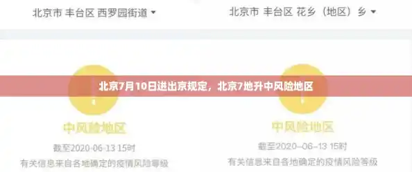 北京7月10日进出京规定，北京7地升中风险地区