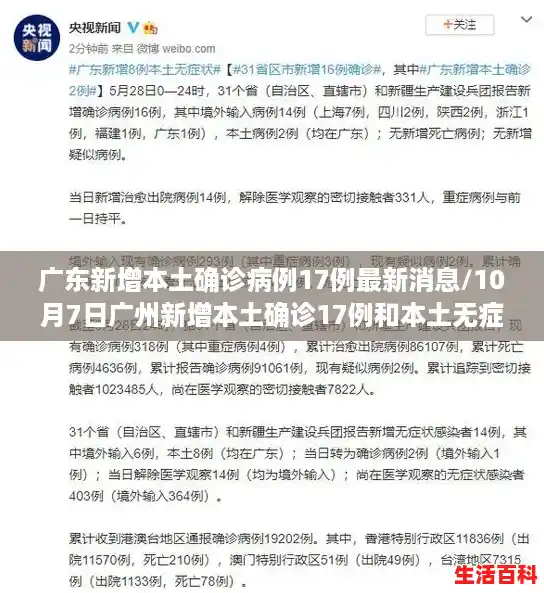 广东新增本土确诊病例17例最新消息/10月7日广州新增本土确诊17例和本土无症状12例详情公布