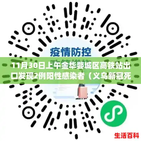 11月30日上午金华婺城区高铁站出口发现2例阳性感染者(义乌新冠死亡病例) 11月30日上午金华婺城区高铁站出口发现2例阳性感染者(义乌新冠死亡病例)