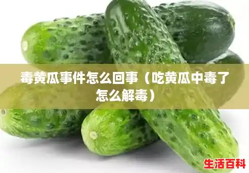 毒黄瓜事件怎么回事(吃黄瓜中毒了怎么解毒) 毒黄瓜事件怎么回事(吃黄瓜中毒了怎么解毒)
