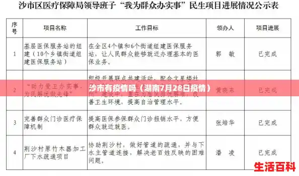 沙市有疫情吗（湖南7月28日疫情）