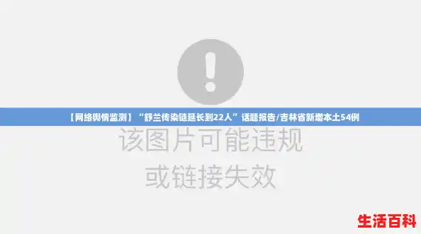 【网络舆情监测】“舒兰传染链延长到22人”话题报告/吉林省新增本土54例