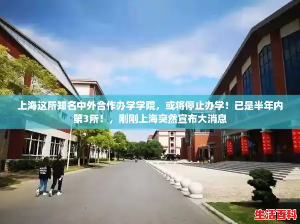 上海这所知名中外合作办学学院，或将停止办学！已是半年内第3所！，刚刚上海突然宣布大消息