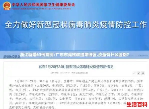 浙江新增63例病例/广东东莞核酸结果很蓝,淡蓝有什么区别？