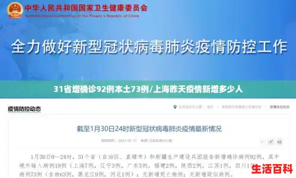 31省增确诊92例本土73例/上海昨天疫情新增多少人 31省增确诊92例本土73例/上海昨天疫情新增多少人