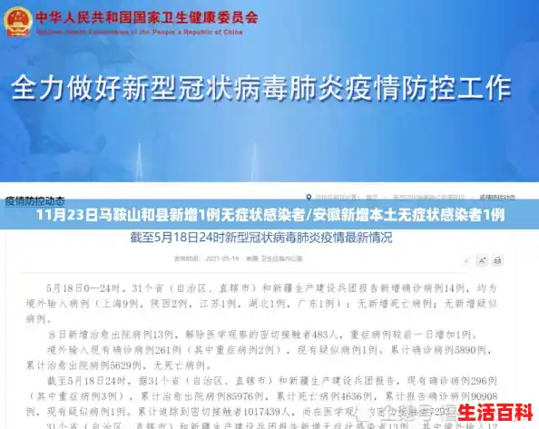 11月23日马鞍山和县新增1例无症状感染者/安徽新增本土无症状感染者1例 11月23日马鞍山和县新增1例无症状感染者/安徽新增本土无症状感染者1例