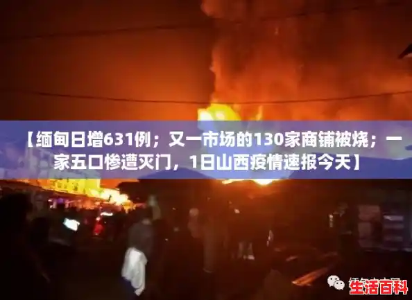 【缅甸日增631例;又一市场的130家商铺被烧;一家五口惨遭灭门,1日山西疫情速报今天】 【缅甸日增631例;又一市场的130家商铺被烧;一家五口惨遭灭门,1日山西疫情速报今天】