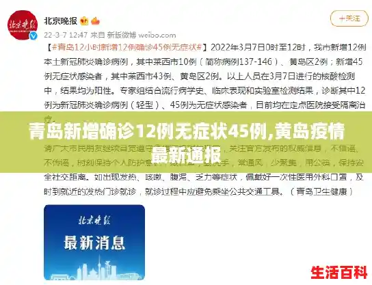 青岛新增确诊12例无症状45例,黄岛疫情最新通报 青岛新增确诊12例无症状45例,黄岛疫情最新通报