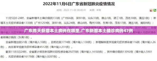 广东昨天新增本土病例在哪里,广东新增本土确诊病例47例 广东昨天新增本土病例在哪里,广东新增本土确诊病例47例