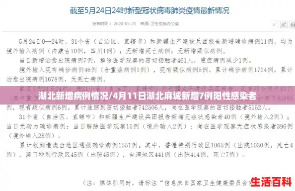 湖北新增病例情况/4月11日湖北麻城新增7例阳性感染者