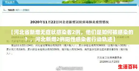 【河北省新增无症状感染者2例,他们是如何被感染的?,河北新增2例阳性感染者行动轨迹】 【河北省新增无症状感染者2例,他们是如何被感染的?,河北新增2例阳性感染者行动轨迹】