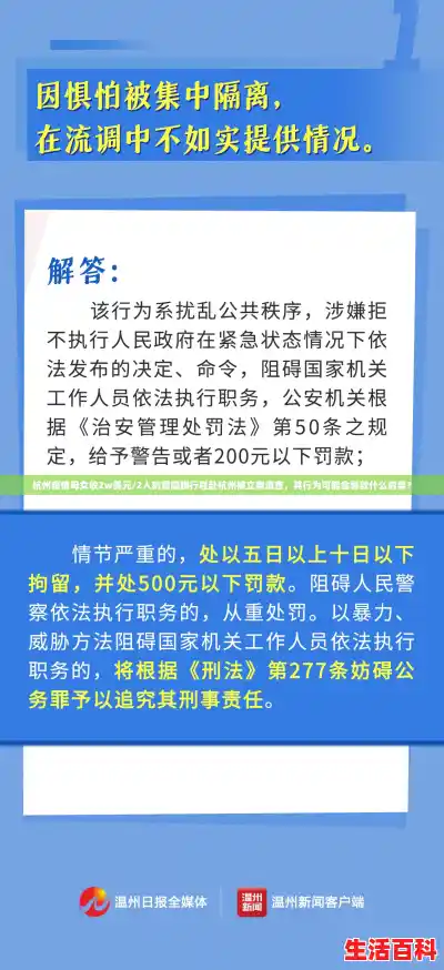杭州疫情母女收2w美元/2人刻意隐瞒行程赴杭州被立案调查,其行为可能会导致什么后果? 杭州疫情母女收2w美元/2人刻意隐瞒行程赴杭州被立案调查,其行为可能会导致什么后果?