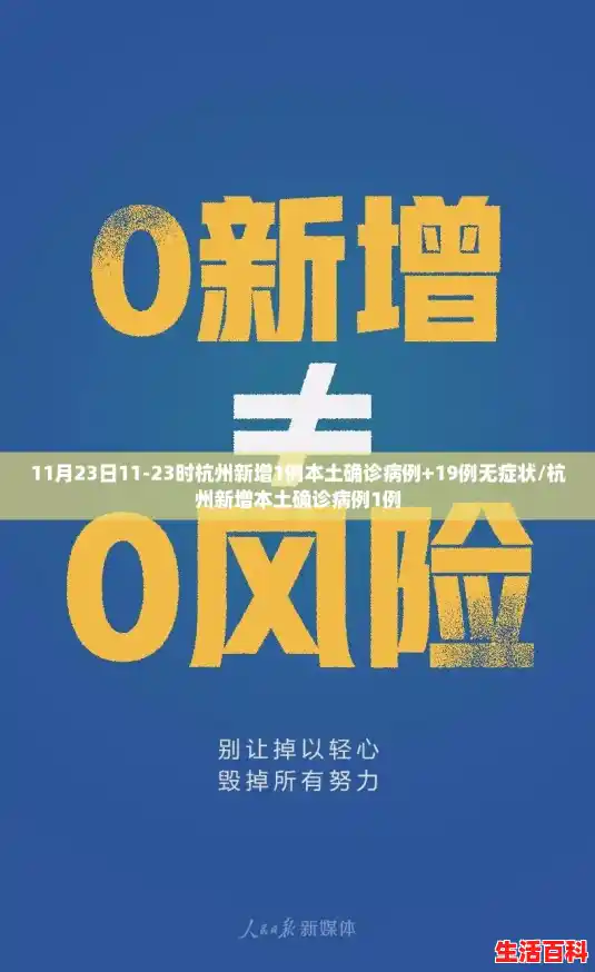 11月23日11-23时杭州新增1例本土确诊病例+19例无症状/杭州新增本土确诊病例1例