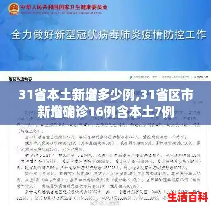 31省本土新增多少例,31省区市新增确诊16例含本土7例 31省本土新增多少例,31省区市新增确诊16例含本土7例