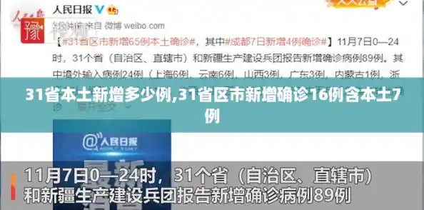 31省本土新增多少例,31省区市新增确诊16例含本土7例 31省本土新增多少例,31省区市新增确诊16例含本土7例