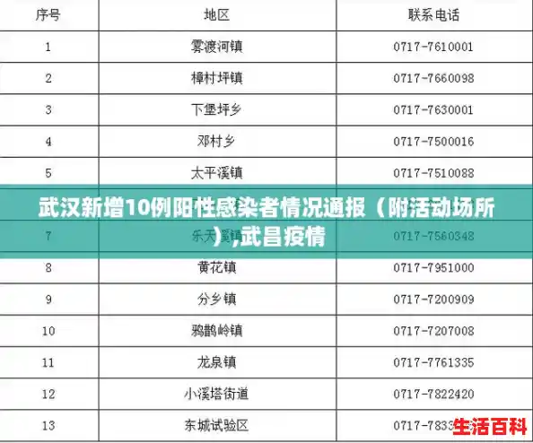 武汉新增10例阳性感染者情况通报（附活动场所）,武昌疫情