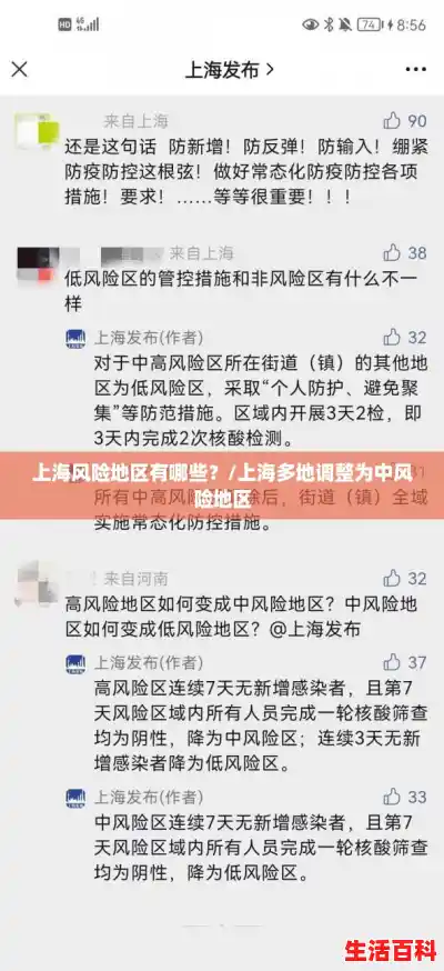 上海风险地区有哪些？/上海多地调整为中风险地区