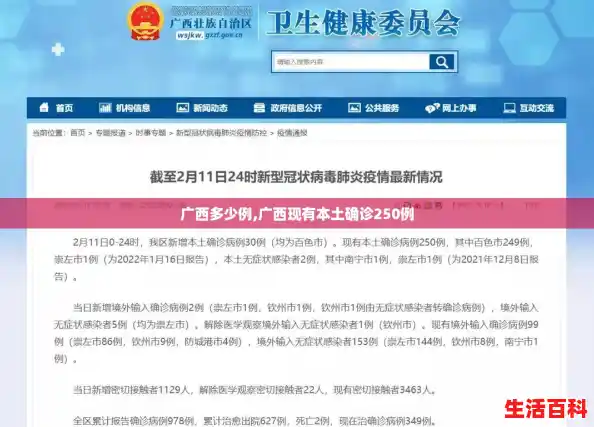 广西多少例,广西现有本土确诊250例 广西多少例,广西现有本土确诊250例