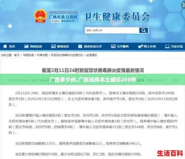 广西多少例,广西现有本土确诊250例 广西多少例,广西现有本土确诊250例