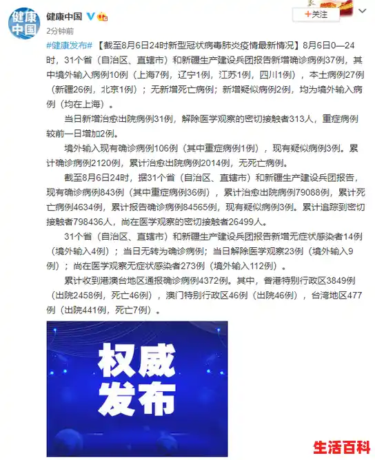 石河子疫情总共有几例，新疆新增31例本土病例