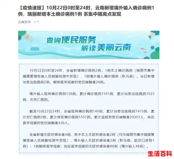 云南新增本土确诊病例2例/中国哪些地区有疫情