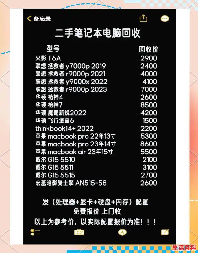 二手笔记本电脑价格大概多少钱（二手笔记本2021）